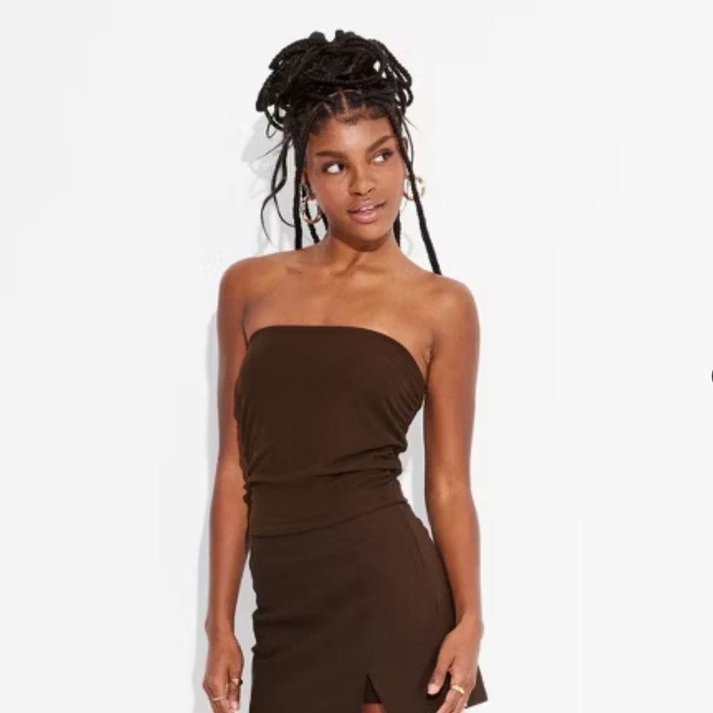 NWT Women's Ribbed Tube Top - Wild Fable - Picture 4 of 11